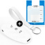 Funda Carcasa llave compatible con Ford - Funda de Silicona - Cover de Llave Coche - Blanco