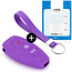 Capa para chave do carro compatível com Ford - Capa Protetora de Chave Remota de Silicone - Tampa Remota FOB - Roxo