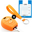 Capa para chave do carro compatível com Ford - Capa Protetora de Chave Remota de Silicone - Tampa Remota FOB - Laranja