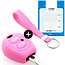 Capa para chave do carro compatível com Ford - Capa Protetora de Chave Remota de Silicone - Tampa Remota FOB - Rosa