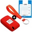 Capa para chave do carro compatível com Lancia - Capa Protetora de Chave Remota de Silicone - Tampa Remota FOB - Vermelho