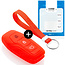 Capa para chave do carro compatível com Ford - Capa Protetora de Chave Remota de Silicone - Tampa Remota FOB - Vermelho