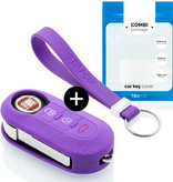 TBU car Lancia Capa Silicone Chave do carro - Capa protetora - Tampa remota FOB - Roxo