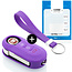Capa para chave do carro compatível com Lancia - Capa Protetora de Chave Remota de Silicone - Tampa Remota FOB - Roxo