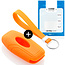 Capa para chave do carro compatível com Ford - Capa Protetora de Chave Remota de Silicone - Tampa Remota FOB - Laranja