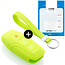 Housse de Protection clé compatible avec Ford - Coque Cover Housse étui en Silicone - Citron vert