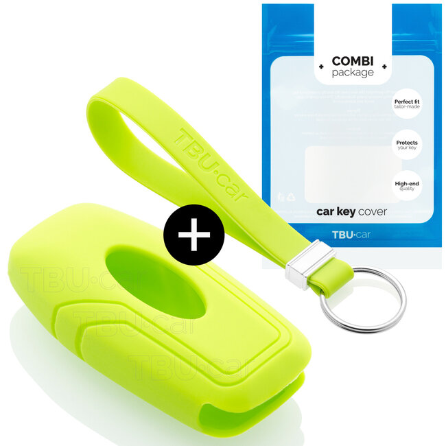 Capa para chave do carro compatível com Ford - Capa Protetora de Chave Remota de Silicone - Tampa Remota FOB - Verde lima