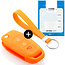 Capa para chave do carro compatível com Ford - Capa Protetora de Chave Remota de Silicone - Tampa Remota FOB - Laranja