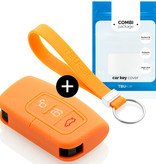 TBU car Ford Capa Silicone Chave do carro - Capa protetora - Tampa remota FOB - Laranja