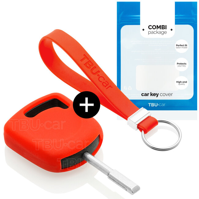 Sleutel cover compatibel met Ford - Silicone sleutelhoesje - beschermhoesje autosleutel - Rood