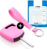 TBU car Ford Capa Silicone Chave do carro - Capa protetora - Tampa remota FOB - Rosa