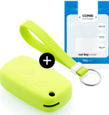 TBU car TBU car Car key cover compatible with Mercedes - Silicone Protective Remote Key Shell - FOB Case Cover - Lime green