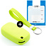 Housse de Protection clé compatible avec Mercedes - Coque Cover Housse étui en Silicone - Citron vert