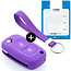Capa para chave do carro compatível com Mercedes - Capa Protetora de Chave Remota de Silicone - Tampa Remota FOB - Roxo