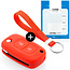 Capa para chave do carro compatível com Mercedes - Capa Protetora de Chave Remota de Silicone - Tampa Remota FOB - Vermelho