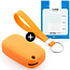 Capa para chave do carro compatível com Mercedes - Capa Protetora de Chave Remota de Silicone - Tampa Remota FOB - Laranja