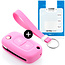Capa para chave do carro compatível com Mercedes - Capa Protetora de Chave Remota de Silicone - Tampa Remota FOB - Rosa