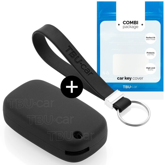 Car key cover compatible with Mercedes - Silicone Protective Remote Key Shell - FOB Case Cover - Black