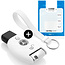 Funda Carcasa llave compatible con Mercedes - Funda de Silicona - Cover de Llave Coche - Blanco