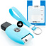 Funda Carcasa llave compatible con Mercedes - Funda de Silicona - Cover de Llave Coche - Azul claro
