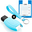 Funda Carcasa llave compatible con Mercedes - Funda de Silicona - Cover de Llave Coche - Azul claro
