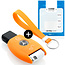 Funda Carcasa llave compatible con Mercedes - Funda de Silicona - Cover de Llave Coche - Naranja