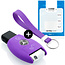 Cover chiavi auto compatibile con Mercedes - Copertura protettiva - Custodia Protettiva in Silicone - Viola