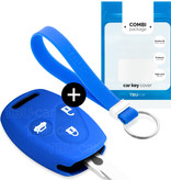 TBU car TBU car Car key cover compatible with Honda - Silicone Protective Remote Key Shell - FOB Case Cover - Blue