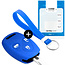 Housse de Protection clé compatible avec Honda - Coque Cover Housse étui en Silicone - Bleu
