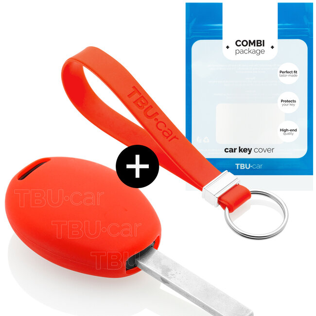 Capa para chave do carro compatível com Mini - Capa Protetora de Chave Remota de Silicone - Tampa Remota FOB - Vermelho