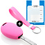 Capa para chave do carro compatível com Mini - Capa Protetora de Chave Remota de Silicone - Tampa Remota FOB - Rosa