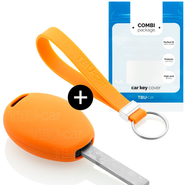 Sleutel cover compatibel met Mini - Silicone sleutelhoesje - beschermhoesje autosleutel - Oranje