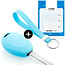Capa para chave do carro compatível com Mini - Capa Protetora de Chave Remota de Silicone - Tampa Remota FOB - Azul claro