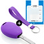 Capa para chave do carro compatível com Mini - Capa Protetora de Chave Remota de Silicone - Tampa Remota FOB - Roxo