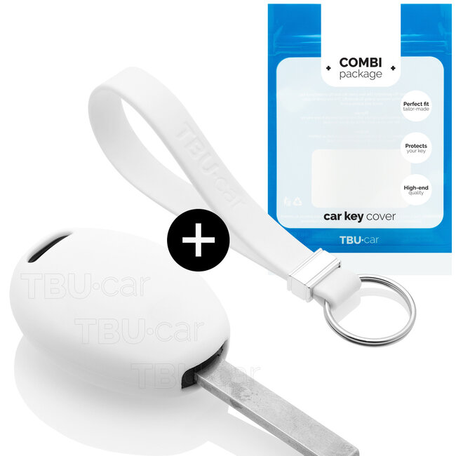 Capa para chave do carro compatível com Mini - Capa Protetora de Chave Remota de Silicone - Tampa Remota FOB - Branco