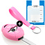 Capa para chave do carro compatível com Mini - Capa Protetora de Chave Remota de Silicone - Tampa Remota FOB - Rosa