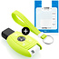 Sleutel cover compatibel met Mercedes - Silicone sleutelhoesje - beschermhoesje autosleutel - Lime groen