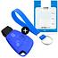 Capa para chave do carro compatível com Mercedes - Capa Protetora de Chave Remota de Silicone - Tampa Remota FOB - Azul