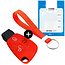 Capa para chave do carro compatível com Mercedes - Capa Protetora de Chave Remota de Silicone - Tampa Remota FOB - Vermelho