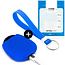 Capa para chave do carro compatível com Mitsubishi - Capa Protetora de Chave Remota de Silicone - Tampa Remota FOB - Azul