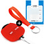 Capa para chave do carro compatível com Mitsubishi - Capa Protetora de Chave Remota de Silicone - Tampa Remota FOB - Vermelho