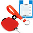 Capa para chave do carro compatível com Mitsubishi - Capa Protetora de Chave Remota de Silicone - Tampa Remota FOB - Vermelho