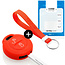 Capa para chave do carro compatível com Mitsubishi - Capa Protetora de Chave Remota de Silicone - Tampa Remota FOB - Vermelho