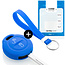 Cover chiavi auto compatibile con Mitsubishi - Copertura protettiva - Custodia Protettiva in Silicone - Blu