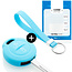 Capa para chave do carro compatível com Mitsubishi - Capa Protetora de Chave Remota de Silicone - Tampa Remota FOB - Azul claro