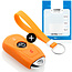 Capa para chave do carro compatível com Opel - Capa Protetora de Chave Remota de Silicone - Tampa Remota FOB - Laranja