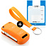 Housse de Protection clé compatible avec Porsche - Coque Cover Housse étui en Silicone - Orange