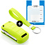 Capa para chave do carro compatível com Porsche - Capa Protetora de Chave Remota de Silicone - Tampa Remota FOB - Verde lima