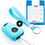 Funda Carcasa llave compatible con Opel - Funda de Silicona - Cover de Llave Coche - Azul claro