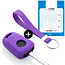Capa para chave do carro compatível com Opel - Capa Protetora de Chave Remota de Silicone - Tampa Remota FOB - Roxo